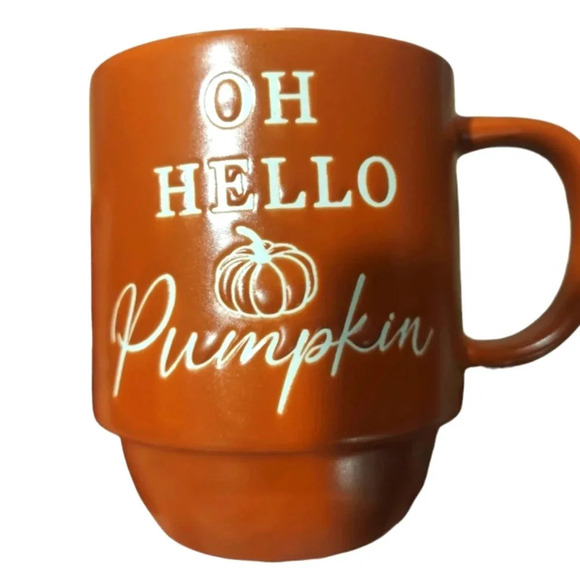 Oh Hello Pumpkin Stoneware Mug - Picture 1 of 2